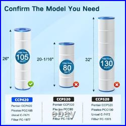 4-Pack CCP420 Pool Filter Cartridges Compatible with Pentair Clean & Clear Plus