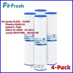4-Pack CL580 Replacement PJAN145 Pool Filter Jandy CV580 R0357900 C-7482 FC-6415