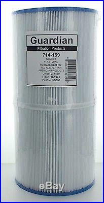 4 Pack Filters replace PCC60 Cartridge Pentair Clear & Clear 240 R173572 C-7469