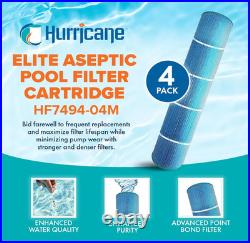 4 Pack HF7494-04M Elite Aseptic Pool Filter Cartridge Replacement for PA131, U