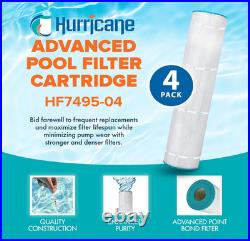 4 Pack HF7495-04 Advanced Pool Filter Cartridge Replacement for PA126, Unicel