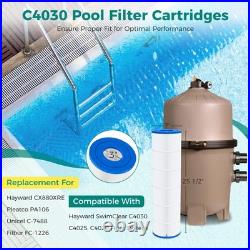 4-Pack PA106 Pool Filter Cartridges 425 sq. Ft for Hayward C4030, C4025, C4020
