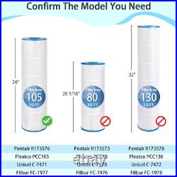 4-Pack PCC105-PAK4 Pool Filter for Pentair Clean & Clear Plus 420 CCP420 C-7471