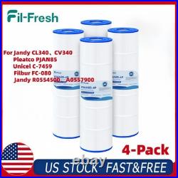 4-Pack PJAN85 Pool Filter Replacement for Jandy CL340 CV340 R0554500 C-7459