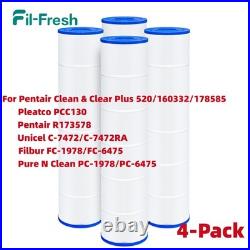 4-Pack Pentair Hayward Pool Filter CCP320 CCP420 CCP520 C4030 Replacement