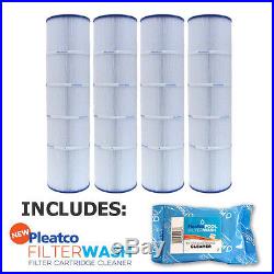 4 Pack Pleatco PJAN115 Filter Cartridge Jandy CL460 A0558000 with 1x Filter Wash