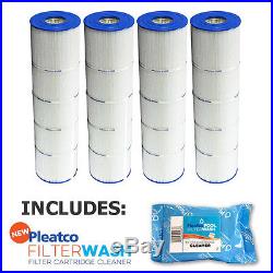 4 Pack Pleatco PJAN85 Pool Filter Cartridge Jandy CL340 with 1x Filter Wash