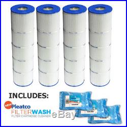 4 Pack Pleatco PJAN85 Pool Filter Cartridge Jandy CL340 with 3x Filter Washes