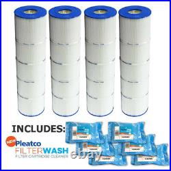 4 Pack Pleatco PJAN85 Pool Filter Cartridge Jandy CL340 with 6x Filter Washes