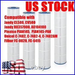 4-Pack Pool Filter Cartridge for Jandy CL580 CV580 C7482 FC-6415, PJAN145-PAK4 4-Pack Pool Filter Cartridge for Jandy CL580 CV580 C7482 FC-6415, PJAN145-PAK4