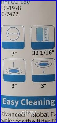 4 Pool Filter Replaces HYPCC130, FC-1978, PCC130, FC1978, C-7472, C7472 OPEN BOX 4 Pool Filter Replaces HYPCC130, FC-1978, PCC130, FC1978, C-7472, C7472 OPEN BOX