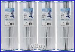 4 Unicel C-7483 Spa Replacement Filter Cartridges 81 Sq Ft Hayward Swim Clear