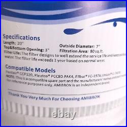 4 ct AmiBron C-7470 Pool Filter for Pentair CCP320 Pleatco PCC80 Filbur FC-1976