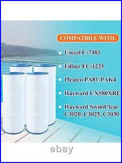 4 packages of 4 81 sq ft pool filters
