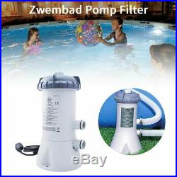 530 Gph Pool Pump Filter Water Cleaning Kit Long Service Cartridge Swimming Hose