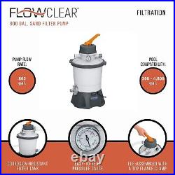 58516E Flowclear 800 Gallon Sand Filter Pump for Above Ground Pools