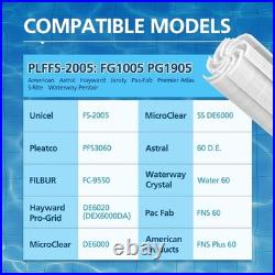 60 Sq. Ft DE Grid Pool Filter Easy Clean, Lightweight Design, 90-Day Return
