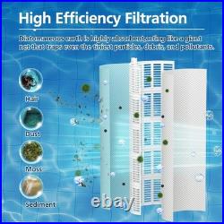 60 Sq. Ft DE Grid Pool Filter Easy Clean, Lightweight Design, 90-Day Return