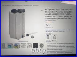 60 Sq Ft Filter Grid Assembly with Air Bleed for FNSP60 EC-180009 D. E. Pool Filter