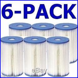 6 Pack Genuine Intex Pool Easy Set Filter Cartridge Type B 29005E 2500 2000