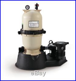 75 Sq Ft Clean & Clear Cartridge Filter System For Aboveground Swimming Pool