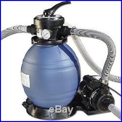 9,600 Gallon Above Ground Swimming Pool Sand Filter System and Economical Pump
