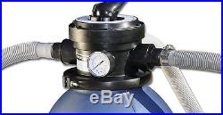 9,600 Gallon Above Ground Swimming Pool Sand Filter System and Economical Pump