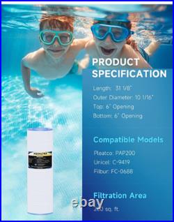 AQUALTRA Pool Filter Replaces CC200, C-9419, PAP200, R173217, FC-0688, 200 sq ft AQUALTRA Pool Filter Replaces CC200, C-9419, PAP200, R173217, FC-0688, 200 sq ft