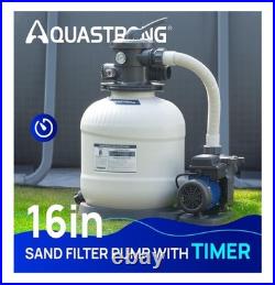 AQUASTRONG 16in Sand Filter Pump for Above Ground Pool SFPV160T Read AQUASTRONG 16in Sand Filter Pump for Above Ground Pool SFPV160T Read