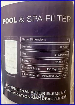 AQUIVEX PLFPCC130 Pool Filter Compatible with Pentair CCP520 PCC130 Set of 4