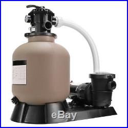 Above Ground 16 Sand Filter with 1.0HP Swimming Pool Pump with Base Stand Kit