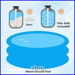 Above Ground 24H Timer Sand Pool Filter 10in Tank with 1/3HP Pump 115V 2087GPH