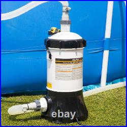 Above Ground Pool Filter Cartridge System Built-in Pump for Pool with Gauge