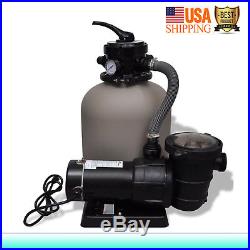 Above Ground Pool Sand Filter System with Pool Pump 1'2'' Swimming Pool Cleaning