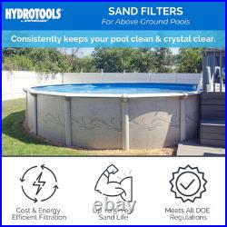 Above Ground Swimline Pool Sand Filter System with Dual Speed Pump Choose Size