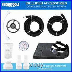 Above Ground Swimline Pool Sand Filter System with Dual Speed Pump Choose Size
