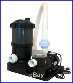 Above-Ground Swimming Pool Cartridge Filter System with 0.35 HP Pump