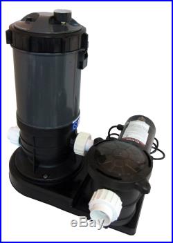 Above-Ground Swimming Pool Cartridge Filter System with 0.75 HP Pump