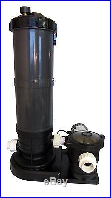 Above-Ground Swimming Pool Cartridge Filter System with 2 Speed Pump 1.5 HP