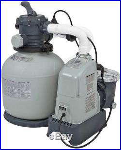 Above Ground Swimming Pool Sand Filter Pump Saltwater System E. C. O Filtration