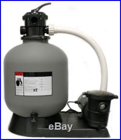 Above Ground Swimming Pool Sand Filter System with Pump 3700GPH 16 1HP Kit fsp