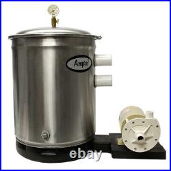 Above Ground Swimming Pool Stainless Steel Super DE Filter with. 75 HP Pump