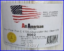 All American Filter Cartridge Unicel C-8412 Pleatco PA120 Hayward C-1200 FC-1293