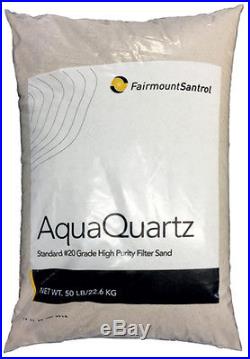 AquaQuartz Commercial Residential Swimming Pool Filter Sand #20 Grade-50 lb Bag