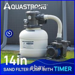 Aquastrong 14in Sand Filter Pump 2/3 HP 3000 GPH with Timer for Above #R04 Aquastrong 14in Sand Filter Pump 2/3 HP 3000 GPH with Timer for Above #R04