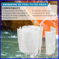 Aumzong Swimming DE Pool Filter Grids Compatible with Hayward Pro-Grid DE3620 Aumzong Swimming DE Pool Filter Grids Compatible with Hayward Pro-Grid DE3620
