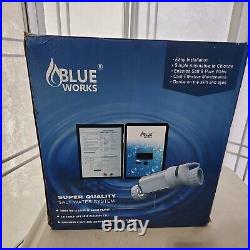 BLUE WORKS BLH20 Salt Water Pool Chlorinator Generator System, 20,000 Gal, White