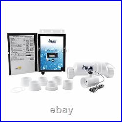 BLUE WORKS BLH30 Salt Water Pool Chlorinator System, 25k Gal, White(Open Box)