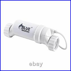 BLUE WORKS BLH30 Salt Water Pool Chlorinator System, 25k Gal, White(Open Box)