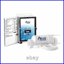 BLUE WORKS BLH30 Salt Water Pool Chlorinator System, 25k Gal, White(Open Box)